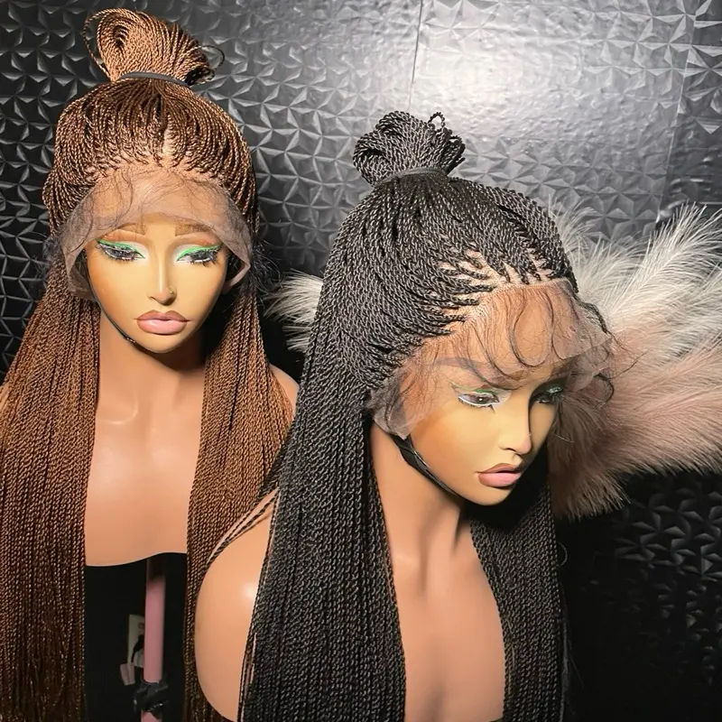 360 Micro Twist Wig 30 Inches Premium Transparent Hair Blend Lace Not 100% Human Hair Lace for Any Occasion. Medium: Cap size :21.5 – 22.5”