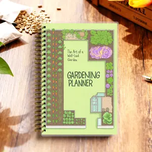 Garden Planner - Garden Journal - All-in-One Vegetable & Flower Gardening Organizer, 116 Pages with Planting Schedules, Square Foot Gardening Templates & Harvest Logs, A5 Lay-Flat Spiral Notebook, 100gsm Paper