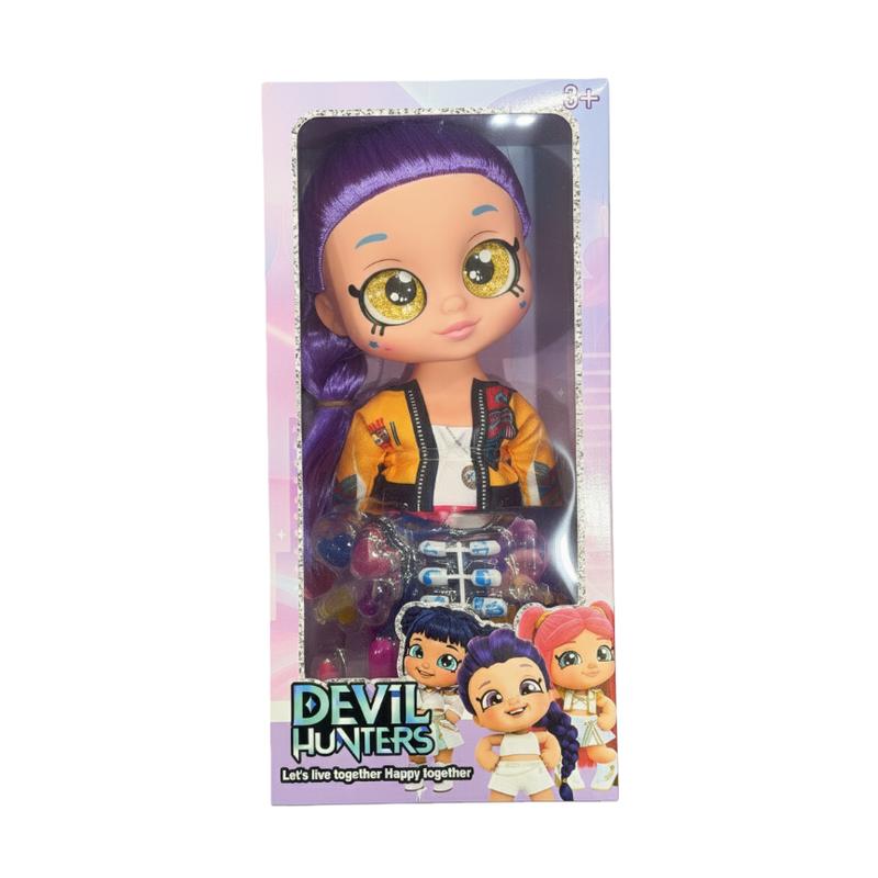 Devil Hunters 5D Doll with Big Glass Eyes & Shakeable Head RUMI MIRA & ZOEY Figurine Toy Collectible Kpop Idol Figure Cute Character Doll Alternative for Kids and Fans Gift
