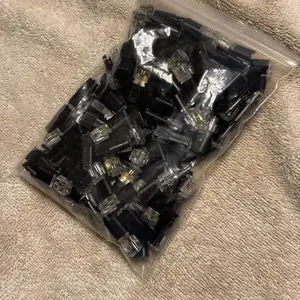 2 Pin LED Strip Connector | Low Voltage 12V 24V | Passive Wire Connector with Locking Buckle | Fast Connect Plugs for LED Strip Lights 30/60/120/200 Pack