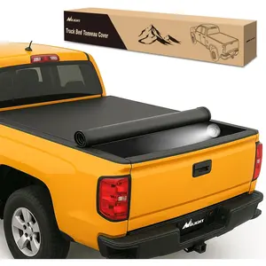 Nilight Soft Roll-Up Tonneau Cover Compatible with Chevy Silverado/GMC Sierra 1500 2007 2008 2009 2010 2011 2012 2013–6.5ft Truck Bed Cover
