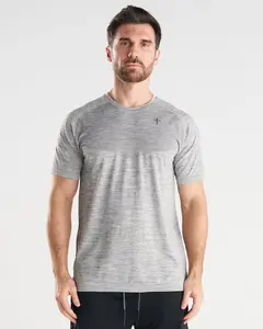 Seamless Tee - Grey Marl