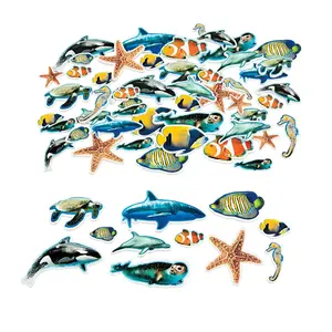Bulk 500 Pc. Realistic Ocean Animal Self-Adhesive Shapes