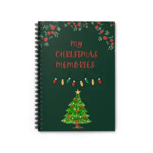 Christmas Memories Spiral Notebook - Ruled Line