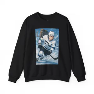 Utah Hockey #9 Player Crewneck Sweatshirt - Unisex Heavy Blend, Utah Mammoth Sweatshirt, Sports Fan Gift, Crewneck, Sweatshirt, Sports