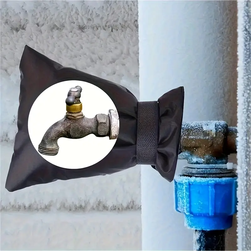 Winter antifreeze outdoor faucet protective cover, 420D Oxford cloth winter water pipe cover, thickened antifreeze faucet protective cover, external faucet antifreeze protective cover