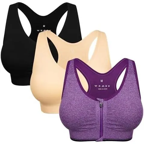 3 piece set (black+flesh color+purple)