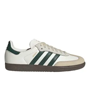 adidas Womens Samba Og Lace Up Sneakers Shoes Casual - Green, Off White