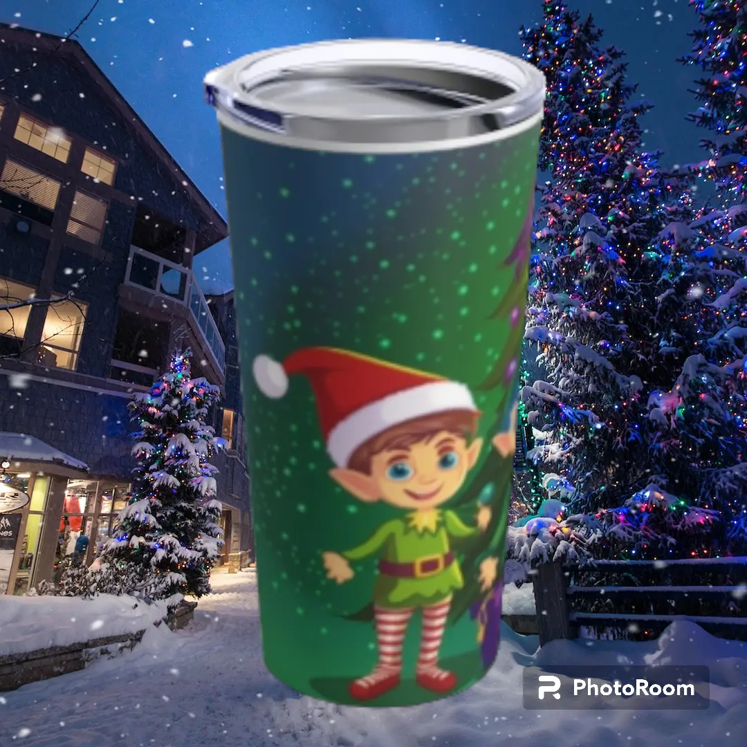 Elves Christmas Tumbler, Christmas Elves 20oz Tumbler, Funny Christmas Elves Tumbler, 20oz Stainless Steel Tumbler, Christmas Tumbler Cup