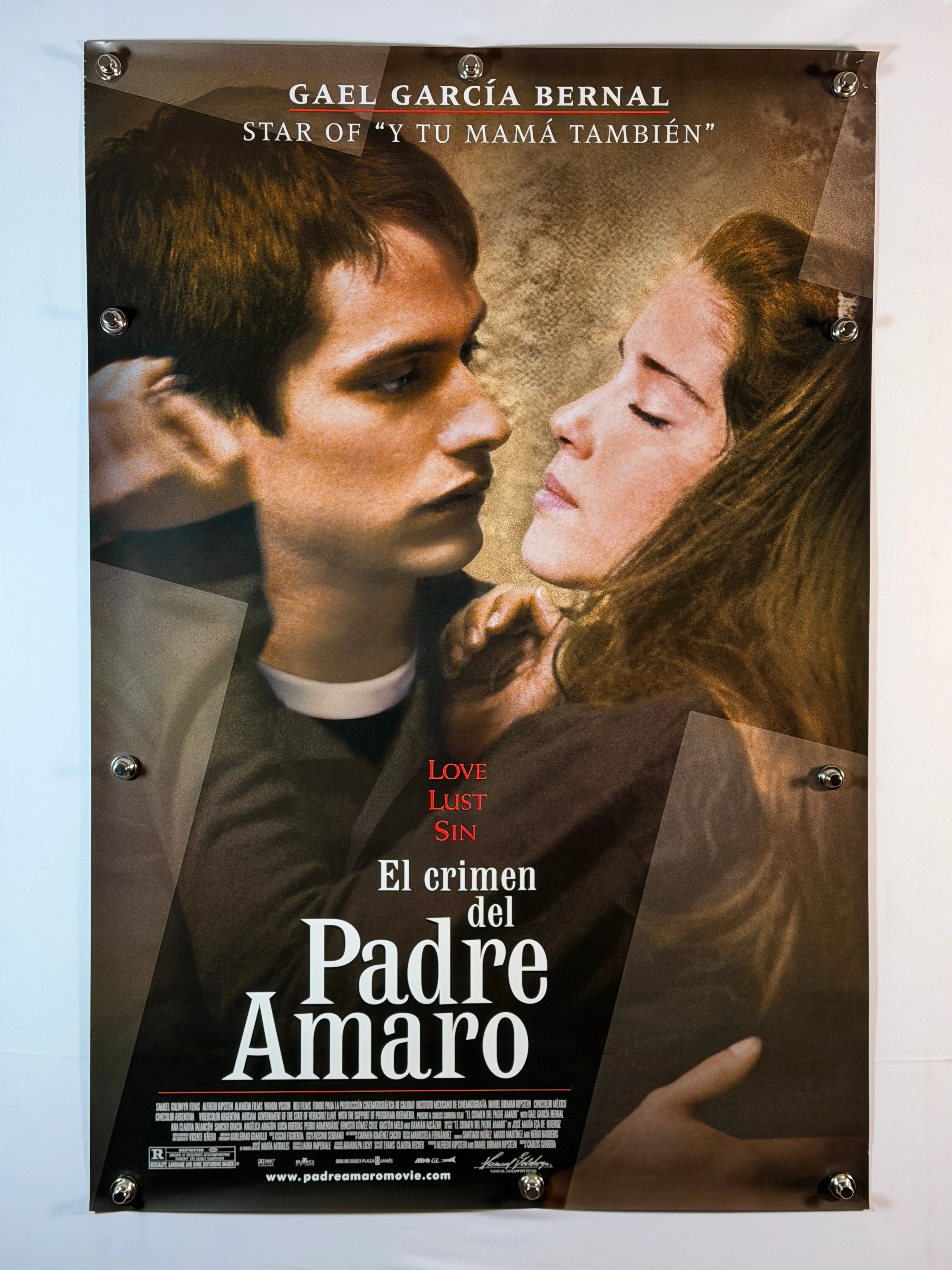 EL CRIMEN DEL PADRE AMARO 2002 Original Movie Poster 27x40 DS Rolled Gael García Bernal