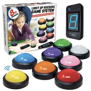 Wireless Light-Up Game Buzzer System – Displays Who Buzzed In!	