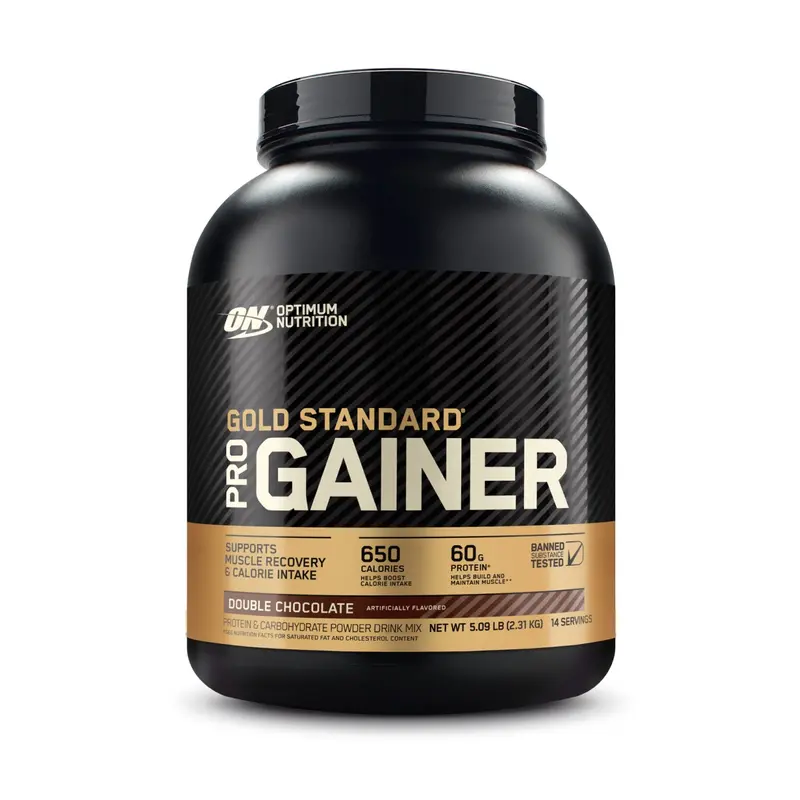 Optimum Nutrition Gold Standard Pro Gainer Gluten-Free Dietary Protein Powder Supplement, 5.09 lbs Blendable Instant Mix, 60g Protein-82g Carbs, Chocolate Flavor, 24 Months Shelf Life, Fitness Lean Muscle Booster for Adults