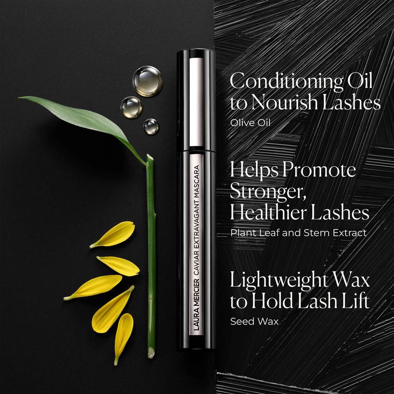 Laura Mercier Caviar Eye Stick Shadow + Extravagant Mascara Bundle - 24HR Wear, Crease-Proof, Smudge-Free