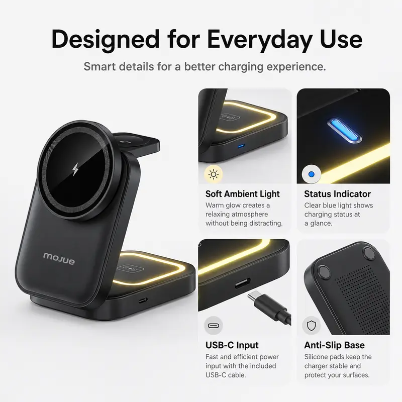 Magnetic auto alignment perfect charging position