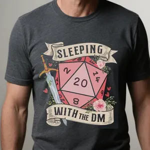 SLEEPING with the DUNGEON MASTER TShirt, sleeping with the dm, dnd shirt women, dungeons and dragons shirt, dnd gifts for her, dnd pyjama