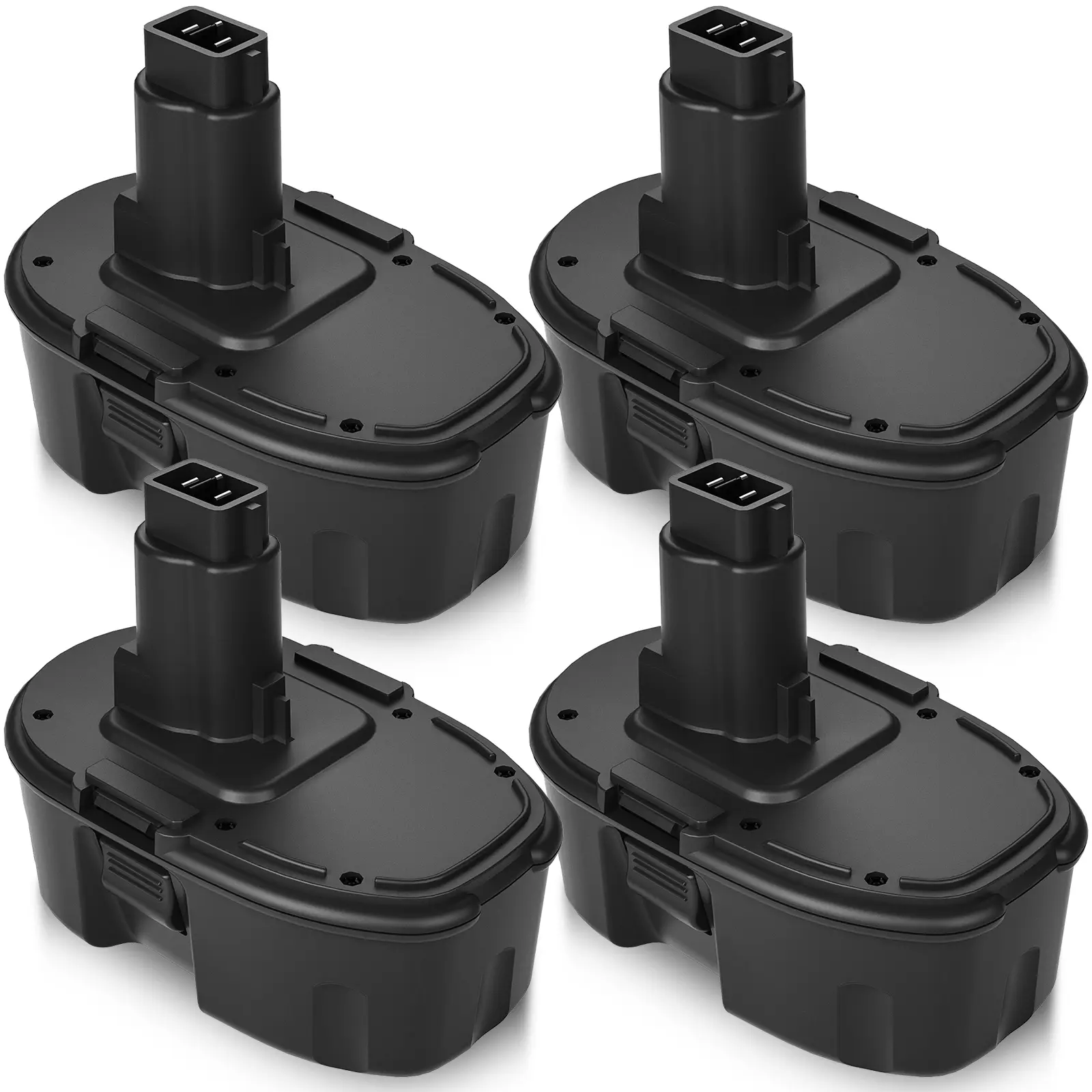 4-Pack 18V 4.5Ah 4500mAh Ni-MH XRP Replacement Batteries DC9096 DC9098 for DeWALT, Compatible with DC9099, DE9098, DE9503, DW9095, DW9096, DW9098 Cordless Power Tools backtoschool