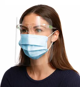 FLTR 10-Pack Clear Face Shields Anti-Fog | Full Coverage 180° Protection | Lightweight & Reusable