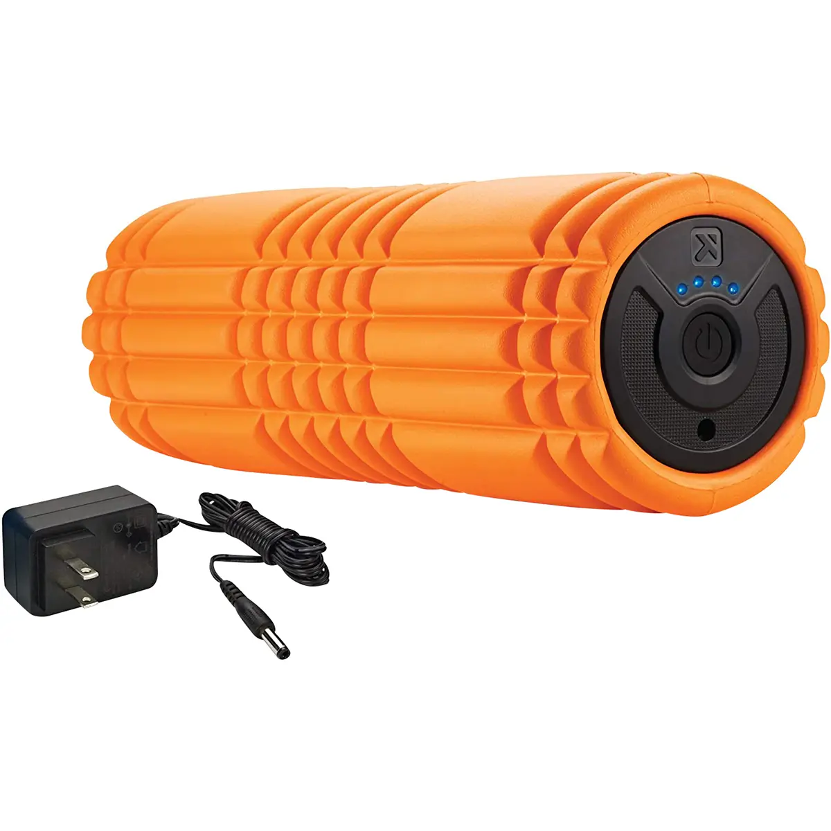 TRIGGERPOINT GRID Vibe Plus Vibrating Foam Roller - 12-in Cordless Manual Massage Tool, 4 Vibration Frequencies, EVA Foam, Patented Grid Surface, Compact Design for Deep Tissue Pain Relief & Increased Relaxation