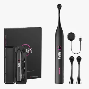 CURAPROX Black is White Hydrosonic, Electric Toothbrush with Sensitive Brush Head