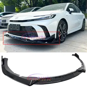FOR 2025+ TOYOTA CAMRY JDM STYLE GLOSS BLACK 3 PCS FRONT BUMPER LIP SPLITTER KIT