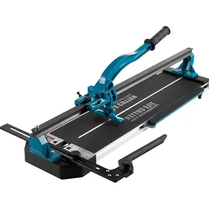 summervibes VEVOR Manual Tile Cutter, 24 inch, Porcelain Ceramic Tile Cutter with Tungsten Carbide Cutting Wheel, Infrared Positioning, Anti-Skid Feet, Durable Rails for professional installers or beginners, Tile Cutting Tool