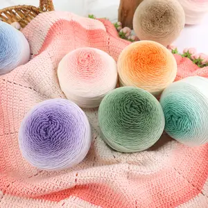DIY Hand Knitting Yarn Set, Gradient Color Five-Strand Wool Thread, Crochet Thread, Ideal for Scarf Hat Blanket Vest Clothes, Suitable for All Seasons