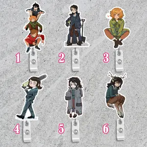 Haunted Hotel inspired badge reel set 1: Abaddon/  Esther/ Ben Freeling