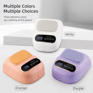 Nail Dryer Machine, Dual Function Hand Pillow UV Lamp, Gel Curing Lamp, PU Hand Pillow, Three Timer Settings, Smart Induction Light, Long-Lasting Batteries