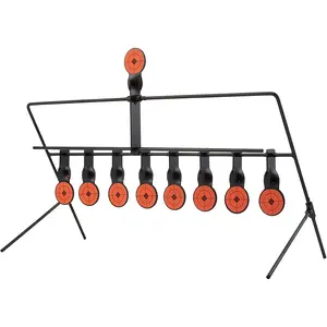 1 Set Black PVC Resettable Shooting Targets, Universal Fit for.22 &.177 Caliber, Outdoor Practice Set for Hunting, Paintball, and Shooting Sports, Includes 1 Set camping  stove wood men dad fire pit portable offset smoker refillable kitchen  mattress bag
