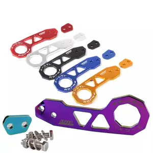 Car Modification Trailer Hook, 1 Set Aluminum Alloy Modern Car Modification Rear Bumper Trailer Rear Towing Hook, Universal Car Exterior Accessories, Vehicle Accessories