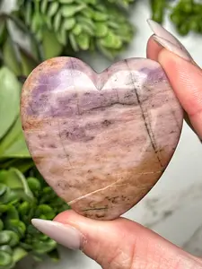 Lavender Jade Heart - #15