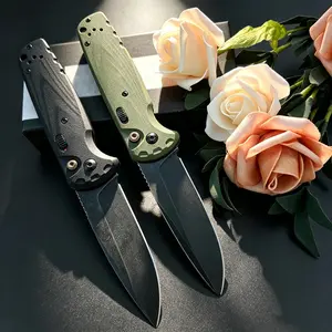 4300 EDC Folding Knife with G10 Handle: Features a non-slip grip and smooth, one-handed opening—ideal for everyday carry and outdoor adventures.