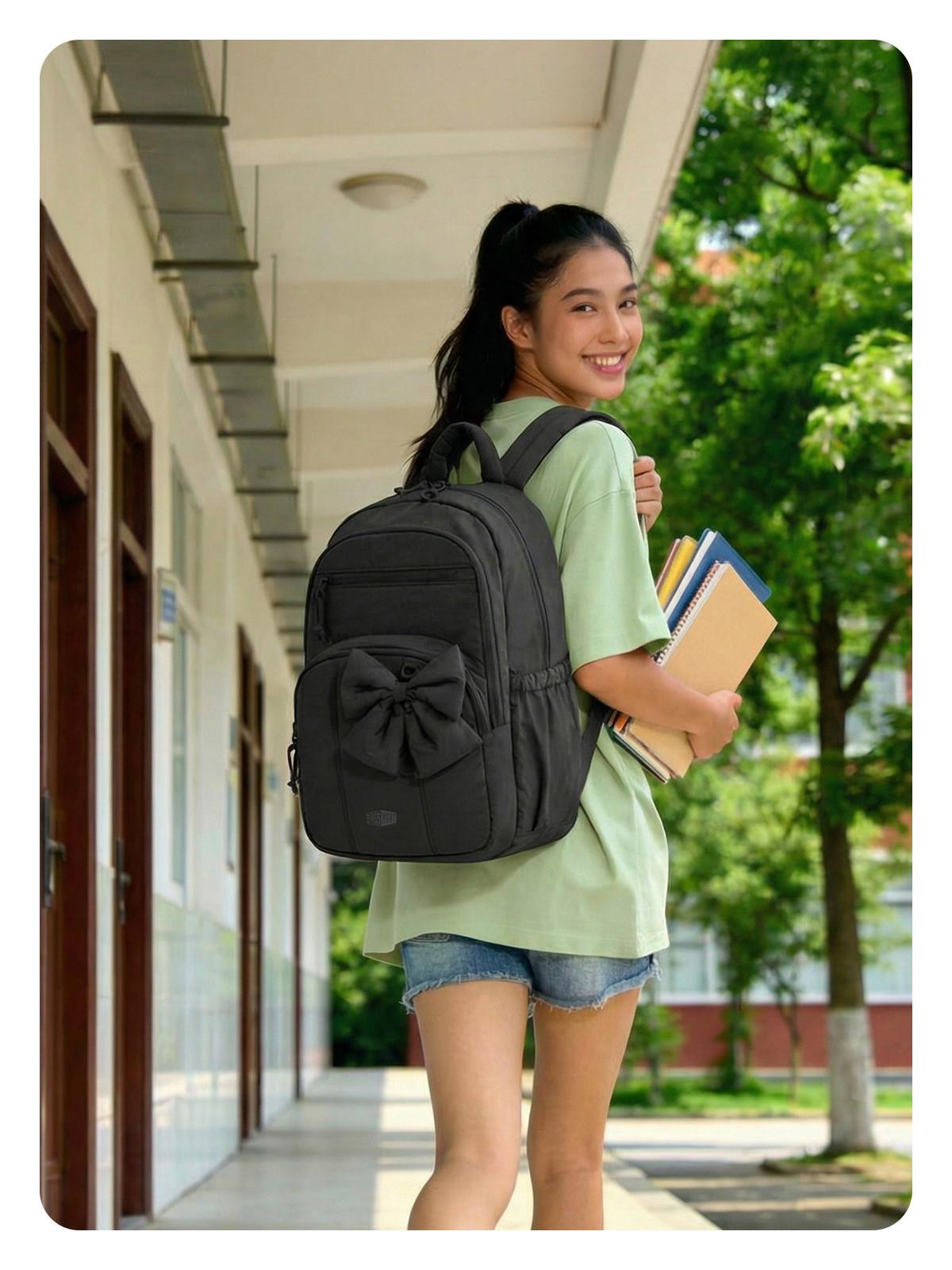 【NEW IN】BAGSMART Cute Puffer Backpack for School Girls, Detachable Bow Lightweight 15.6" Laptop Bag, Durable Nylon Daypack for Travel & Commute 【NEW IN】BAGSMART Cute Puffer Backpack for School Girls, Detachable Bow Lightweight 15.6" Laptop Bag, Durable Nylon Daypack for Travel & Commute