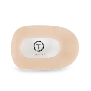 Almond Beige Large Flat Round Hair Clip