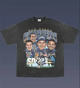 Youth and Adult #CHARGERRSS V3 TEE, Retro 90s American Football Bootleg T-Shirt, Heavyweight Graphic Tee, Vintage Y2K Bootleg Round Neck Tee