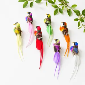 Artificial birds, fake birds, clip-on realistic bird ornaments/figurines for trees, feathered decorations for spring Easter parties, wreath crafts, yard garden home decor, flower arrangement, assorted colors