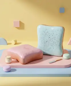 Super Soft Butter Toast Squishy Stress Relief Squeeze Toy