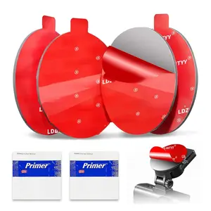 Round Double-Sided Adhesive Pads,  Cam Sticky Pads, Dashboard Sticker Pads for  Phone Holder Mount with Adhesion Promoter 2.2inch