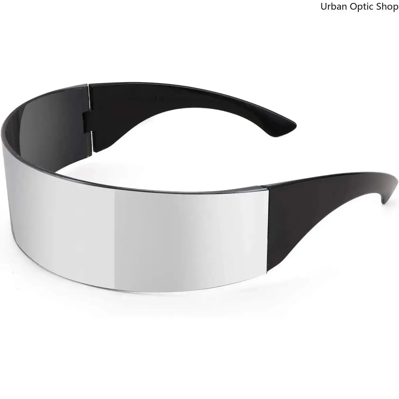 Funky Visor Sunglasses, 80s Style Cyber Shield Accessory for a Peppy Daily Look or Business Statement Piece, Retro Fashion, Everyday, Visor Shades
