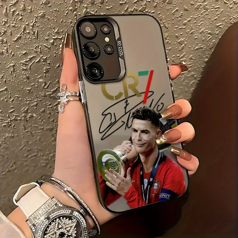 C-Cr7-R-Ronaldo Shockproof Matte Back Smartphone Case - Handheld Cellphone Protection for Samsung Galaxy S25, S24, S23, S22, S21, S20 FE Ultra Plus 4G, 5G Devices