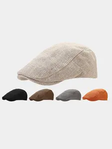 Unisex Casual Beret Hat, New Style Driving Cap, Fashionable Hat for Men & Women, Minimalist Headwear Suitable for Street, Outdoor Sports