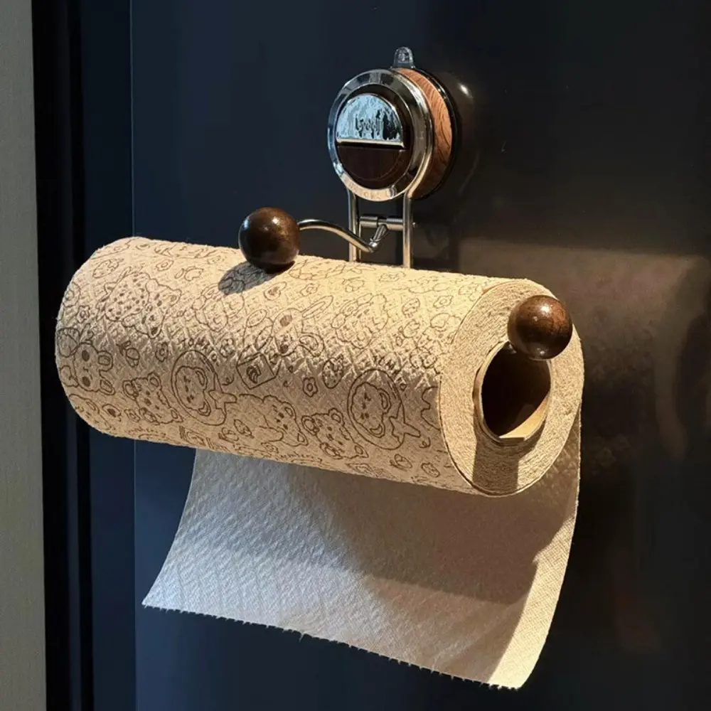 1pc Suction Cup Kitchen Paper Towel Holder No Drill Wall Mount Stainless Steel Napkin Dispenser Tissue Holder Rustproof Under Cabinet Organizer for Kitchen Bathroom Organizing Accessories Home Decor & Organization, Bathroom Accessory