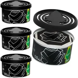 Car Air Freshener. Fiber Can Provides a Long-Lasting Scent for Auto or Home. Recycled Fiber. Black Ice, 4 Air Fresheners