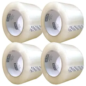 S-5332 Packing Tape, 3 Inch X 110 Yard 2.6 Mil Crystal Clear Industrial Plus Tape by Uline, Pack of 4