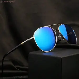 Unisex Classic Aviator Sunglasses, Multi-Color Mirrored/Reflective Lenses, Retro Top Bar Metal Frame UV400 Shades, Lightweight Stylish Eyewear for Daily Wear, Driving, Beach, Travel & Outdoor Activities, Sunglasses For Women, Stylish Sunglasses