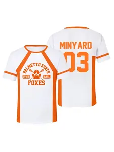 New The Foxhole Court Palmetto State Foxes Lacrosse Jersey Cosplay WILDS MINYARD 3D T-shirt Men/Women Clothes Kids Tees Graphic Print Shirt