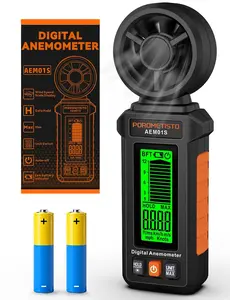 POROMETISTO AEM01S Digital Anemometer Handheld Wind Speed Meter,  Wind Gauge with 6 Units, Beaufort Scale, Data Hold, Max Value, Backlight LCD for HVAC, Drone Flying, Sailing, Outdoor Wind Measurement