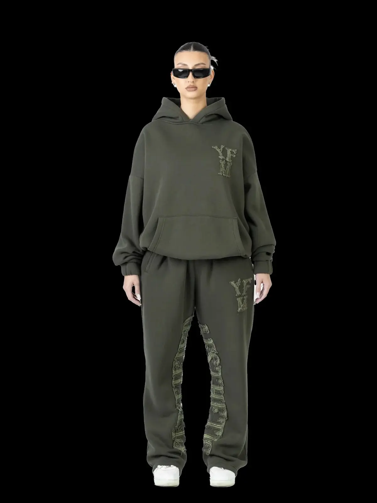 Unisex Couples Matching Hoodie Set: Oversized Pullover Joggers