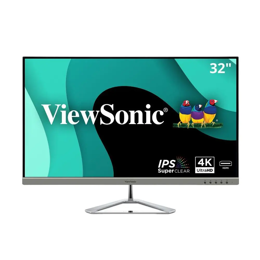 ViewSonic 32" 4K UHD Thin-Bezel Monitor with HDMI, DP, and Mini DP