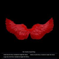 Red swallow-shaped wings